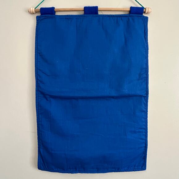 Vintage Felt Santa Advent Calendar Wall Hanging NOEL 24 Pockets Christmas - Picture 2 of 11